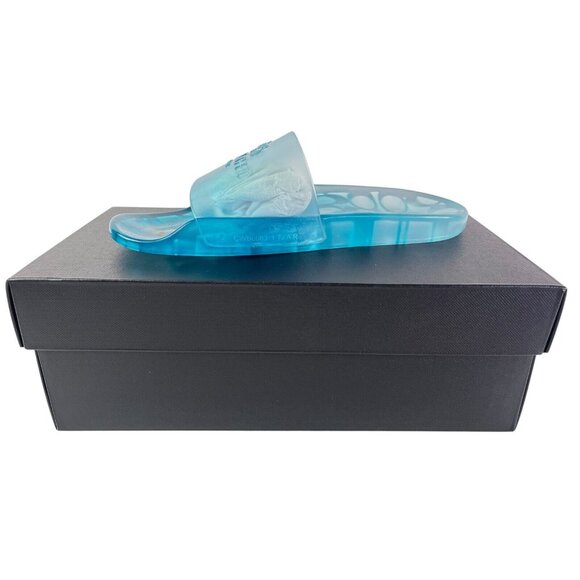 COPY - NEW Coach Ulyssa Jelly Shoes Rubber Pool Slides Sandals Size 7 Blue Sea … - Picture 1 of 8